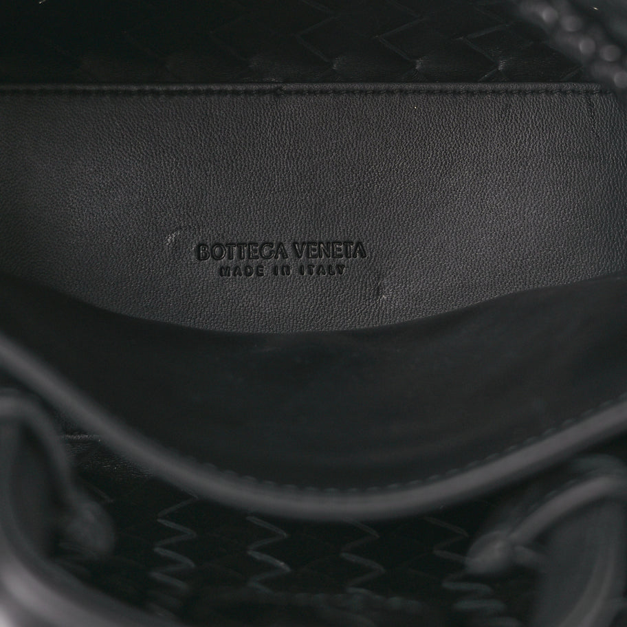 Bottega Veneta Nappa Intrecciato Small Andiamo Shoulder Bag Black Image 4
