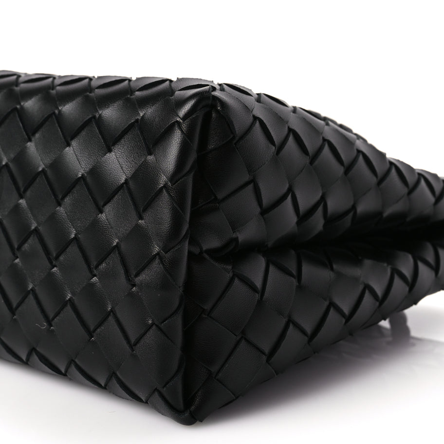 Bottega Veneta Nappa Intrecciato Small Andiamo Shoulder Bag Black Image 7