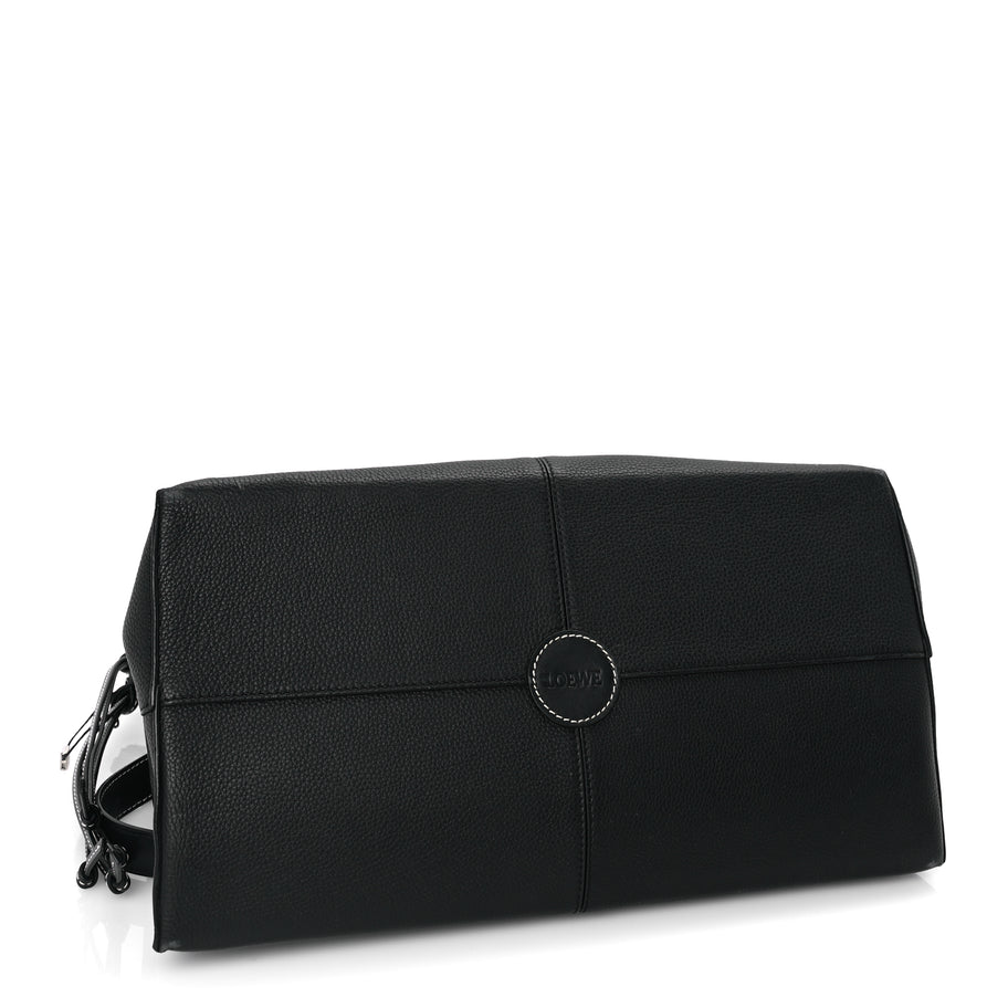 Loewe Grained Calfskin Small Cushion Tote Black Image 3