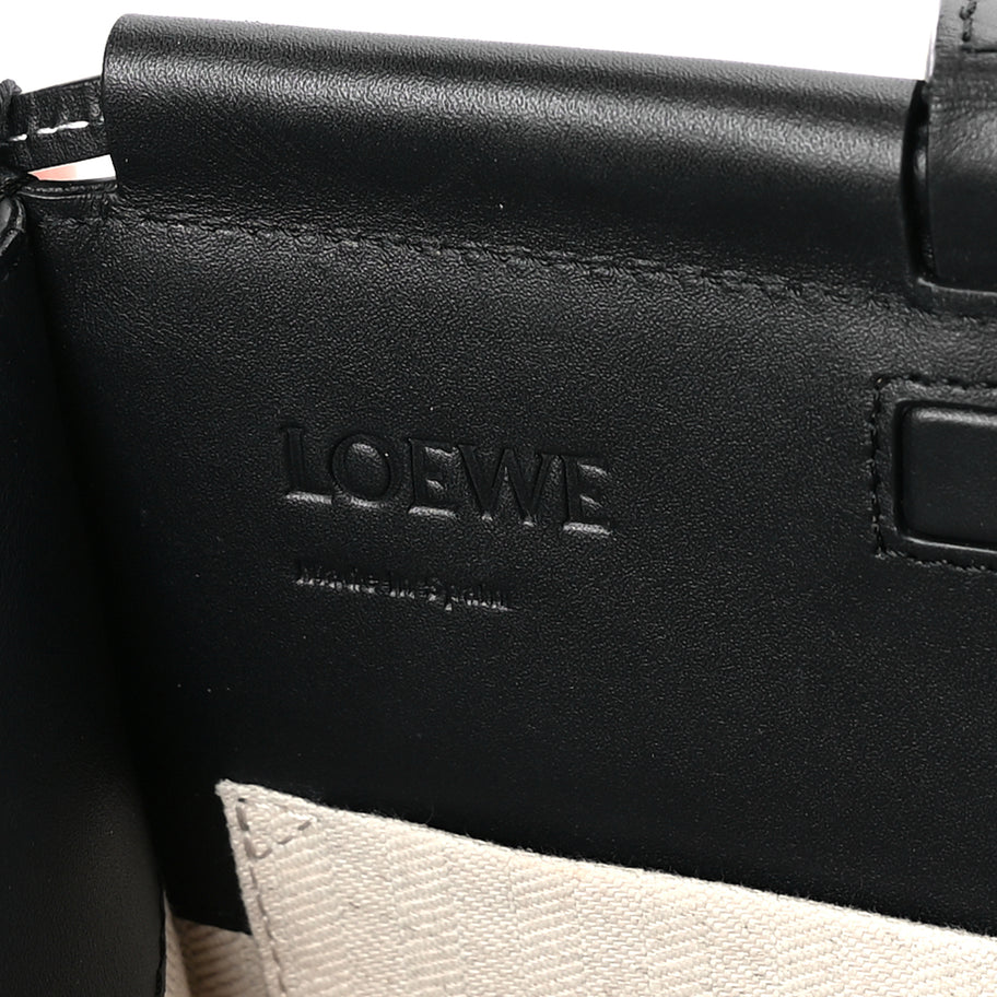 Loewe Grained Calfskin Small Cushion Tote Black Image 5
