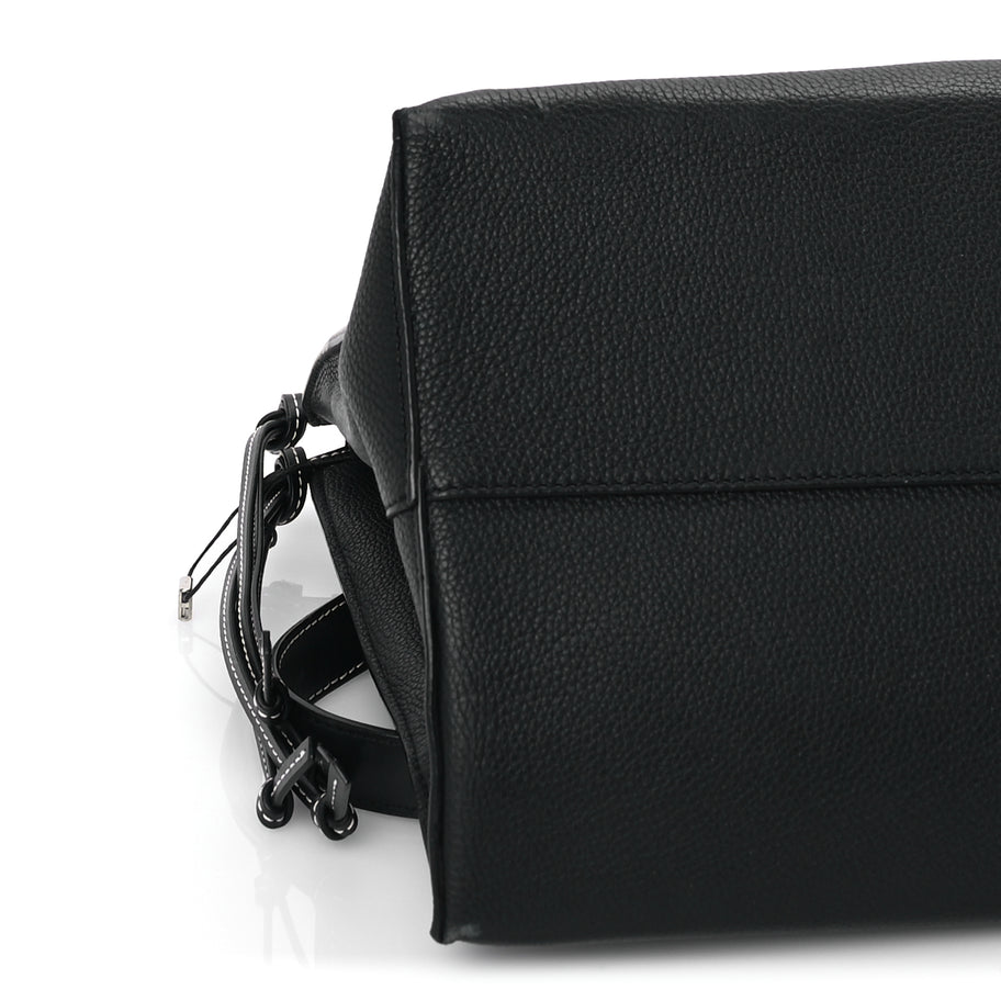 Loewe Grained Calfskin Small Cushion Tote Black Image 7