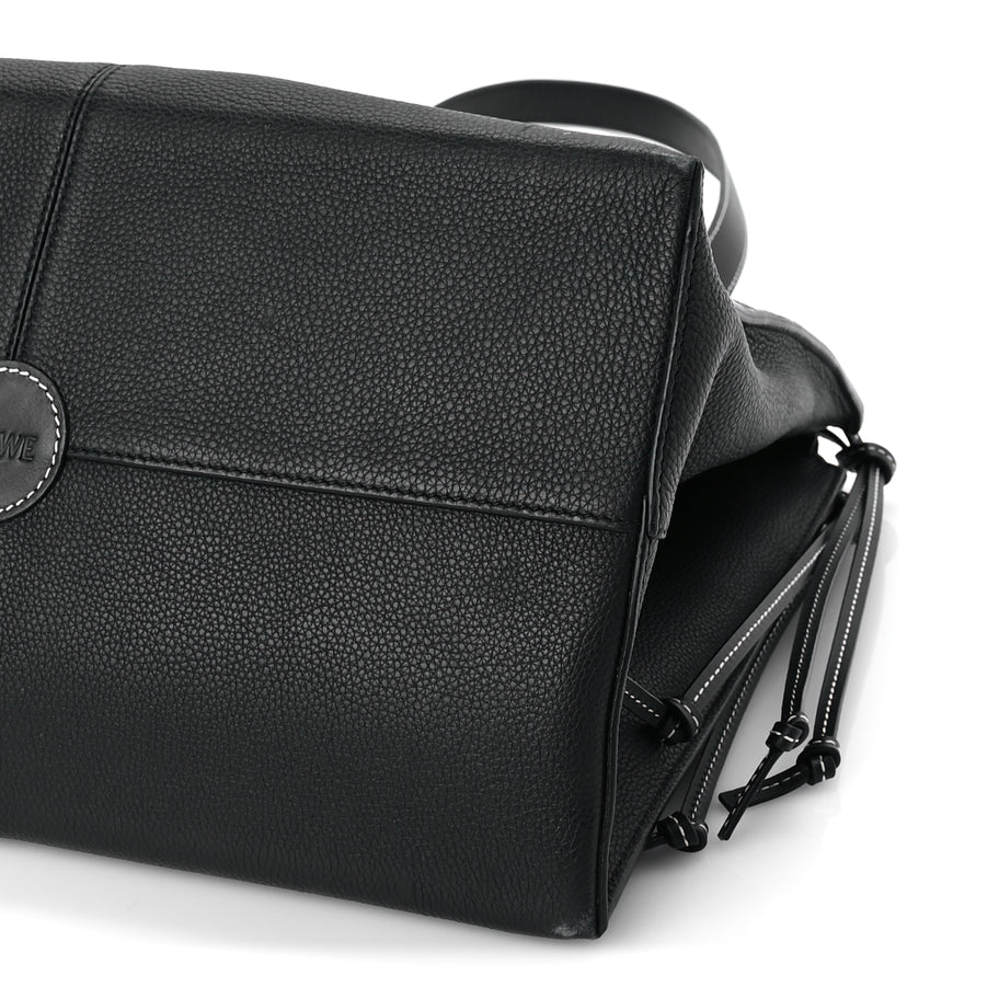 Loewe Grained Calfskin Small Cushion Tote Black Image 8