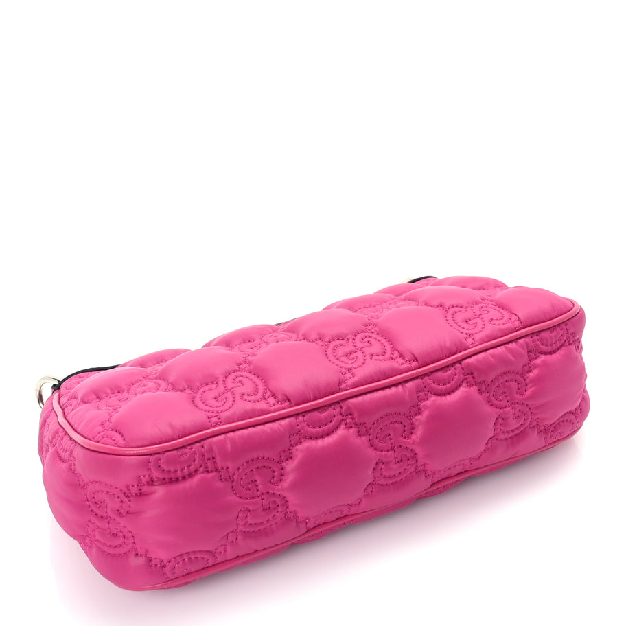 Gucci Nylon Calfskin Enamel GG Matelasse Chain Handbag  Lovely Image 3