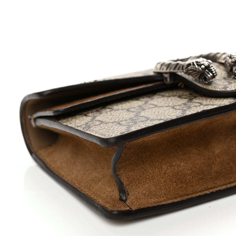 Gucci GG Supreme Monogram Super Mini Dionysus Shoulder Bag Taupe Image 7