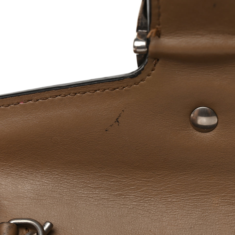 Gucci GG Supreme Monogram Super Mini Dionysus Shoulder Bag Taupe Image 9
