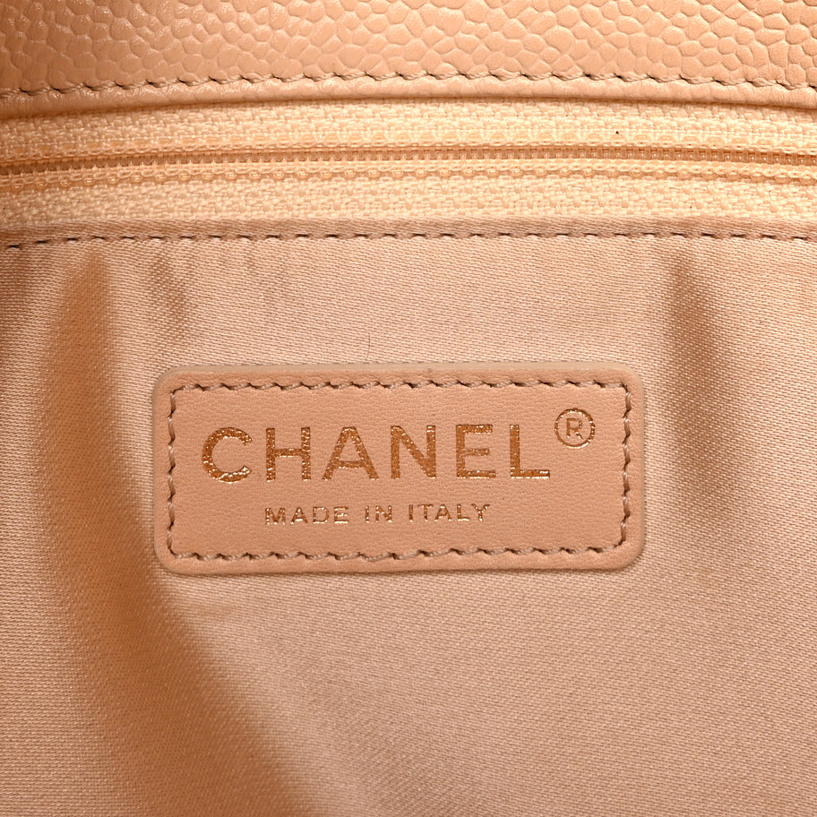 Chanel Caviar Quilted Grand Shopping Tote GST  Beige Clair Image 5