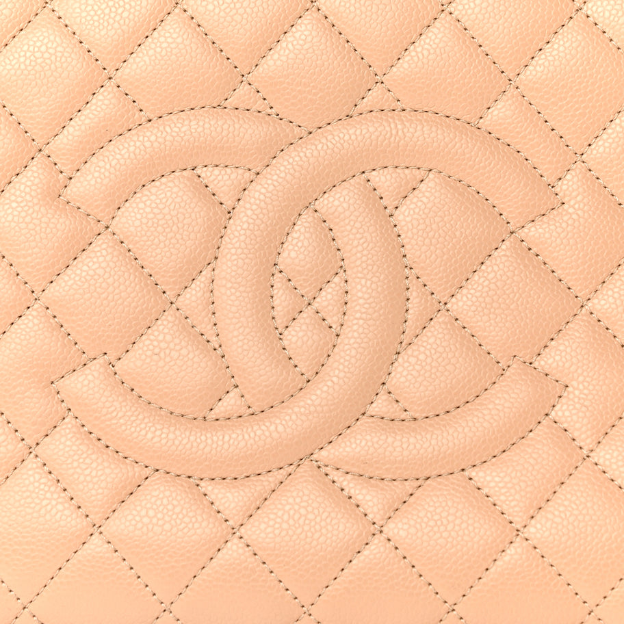 Chanel Caviar Quilted Grand Shopping Tote GST  Beige Clair Image 6