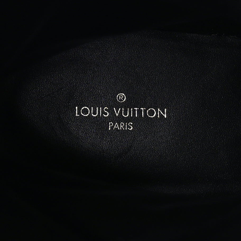 Louis Vuitton Calfskin Monogram Metropolis Flat Ranger Boots 40.5 Black Image 7