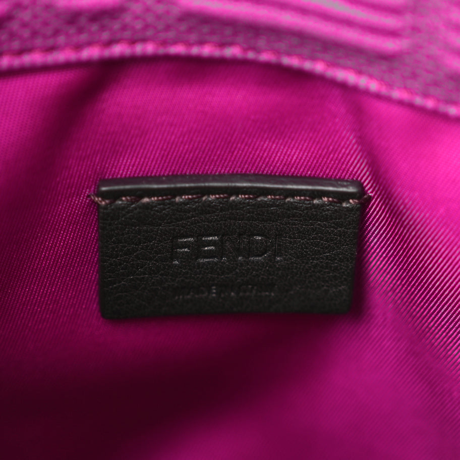 Fendi Technical Fabric Vitello Ceylon Plexiglass FF Mini Fendi Sunshine Shopper Tote Pink Bouganville Image 5