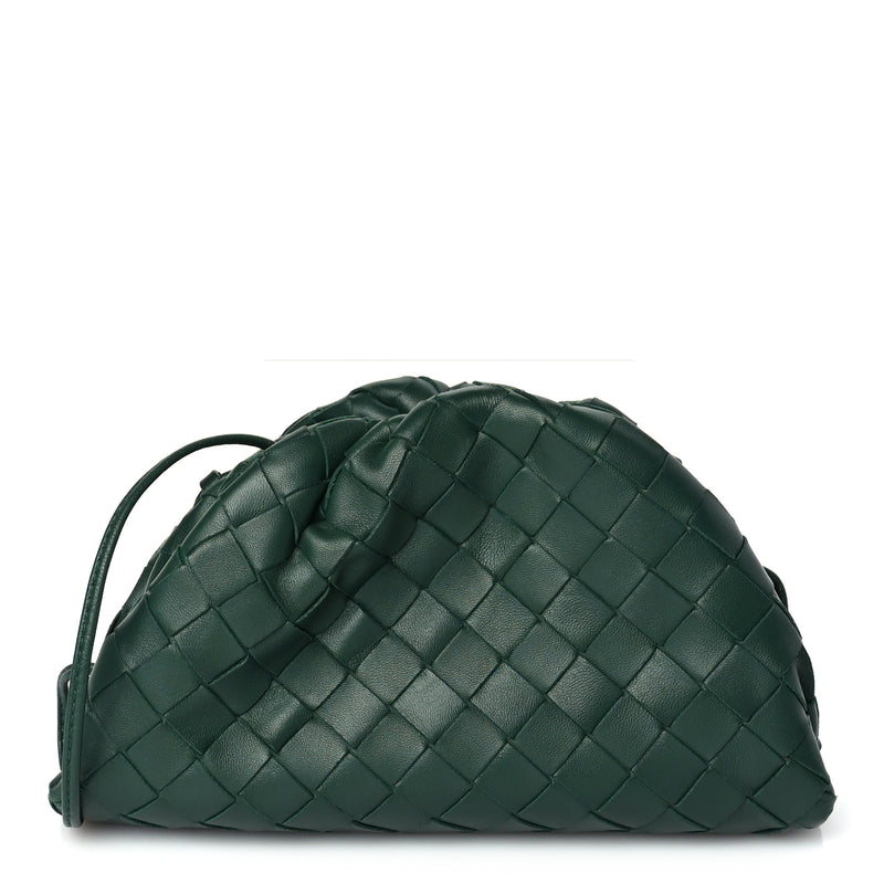  Bottega Veneta Nappa Intrecciato The Mini Pouch Raintree
