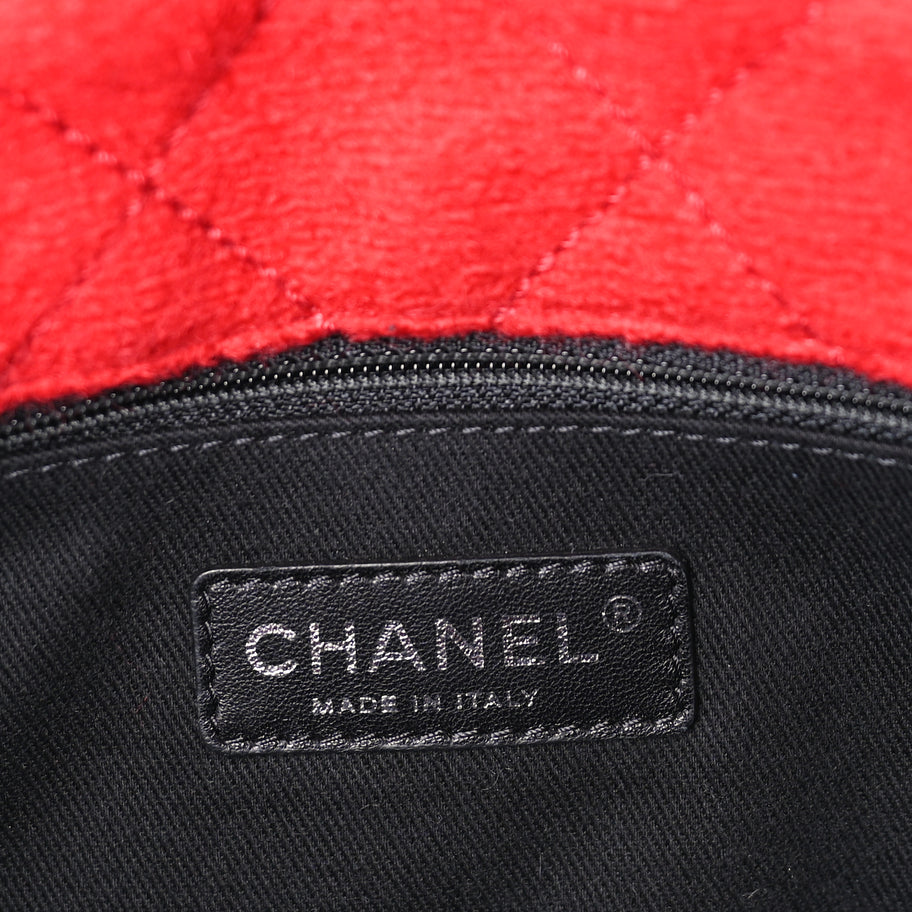 Chanel Wool Quilted Jumbo Edelweiss Single Flap Red Image 5