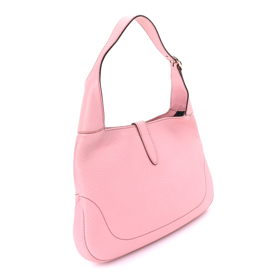 Gucci Soft Grained Calfskin Small Jackie O Hobo Pink Image 2