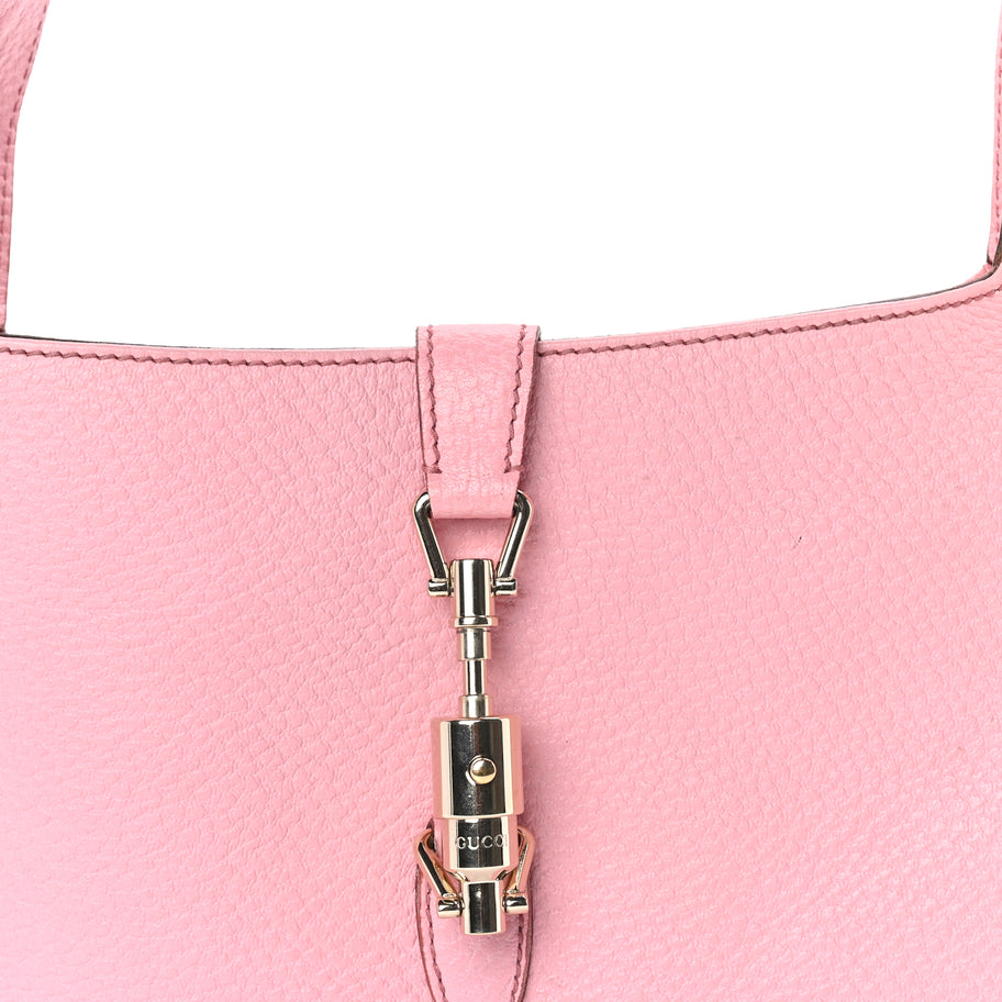 Gucci Soft Grained Calfskin Small Jackie O Hobo Pink Image 6