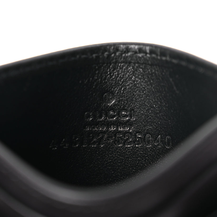 Gucci Calfskin Matelasse GG Marmont Card Holder Black Image 6