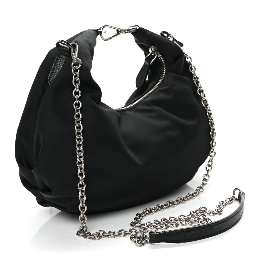 Prada Tessuto Nylon Saffiano Re-Edition 2006 Shoulder Bag Black Image 2