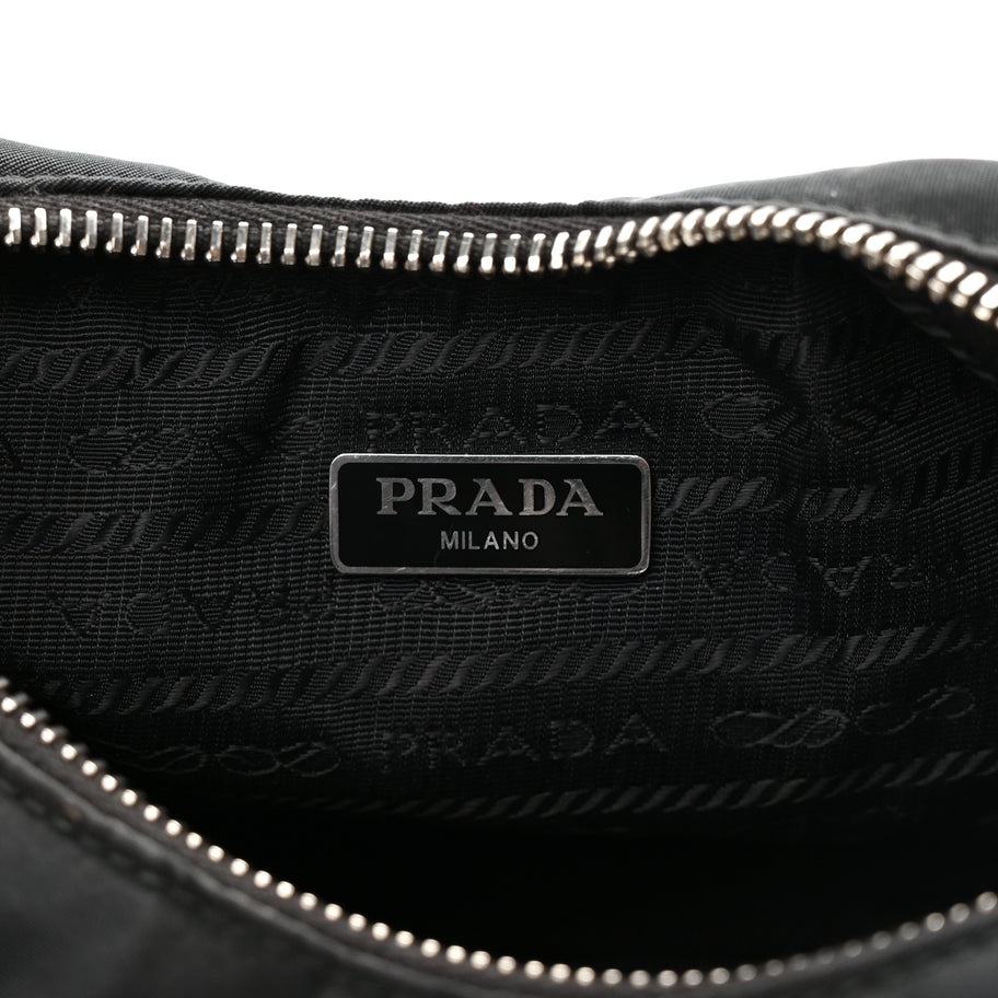 Prada Tessuto Nylon Saffiano Re-Edition 2006 Shoulder Bag Black Image 5