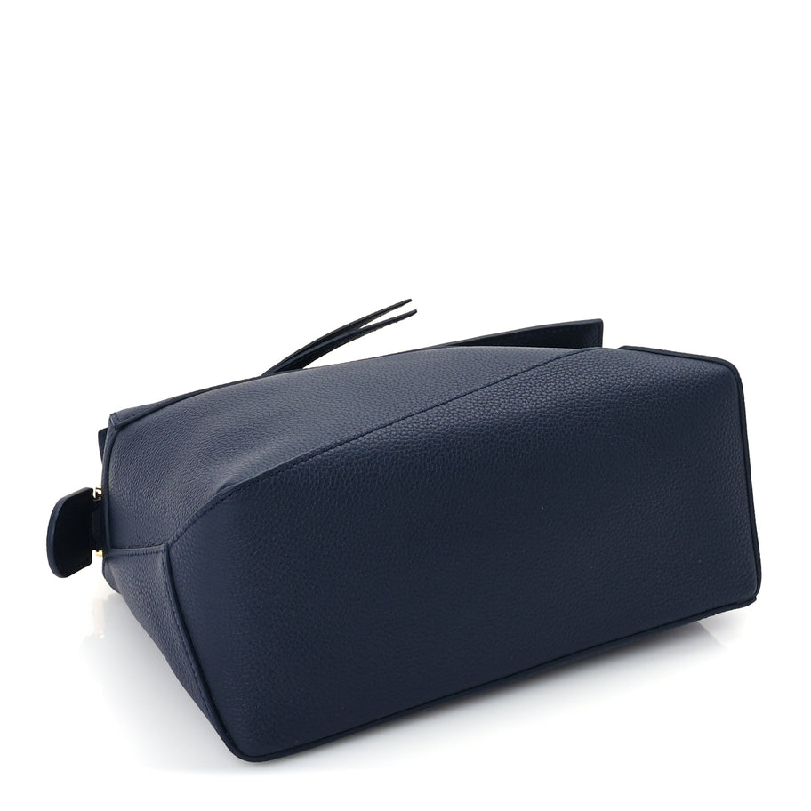 Loewe Soft Grained Calfskin Small Puzzle Edge Bag  Navy Image 5