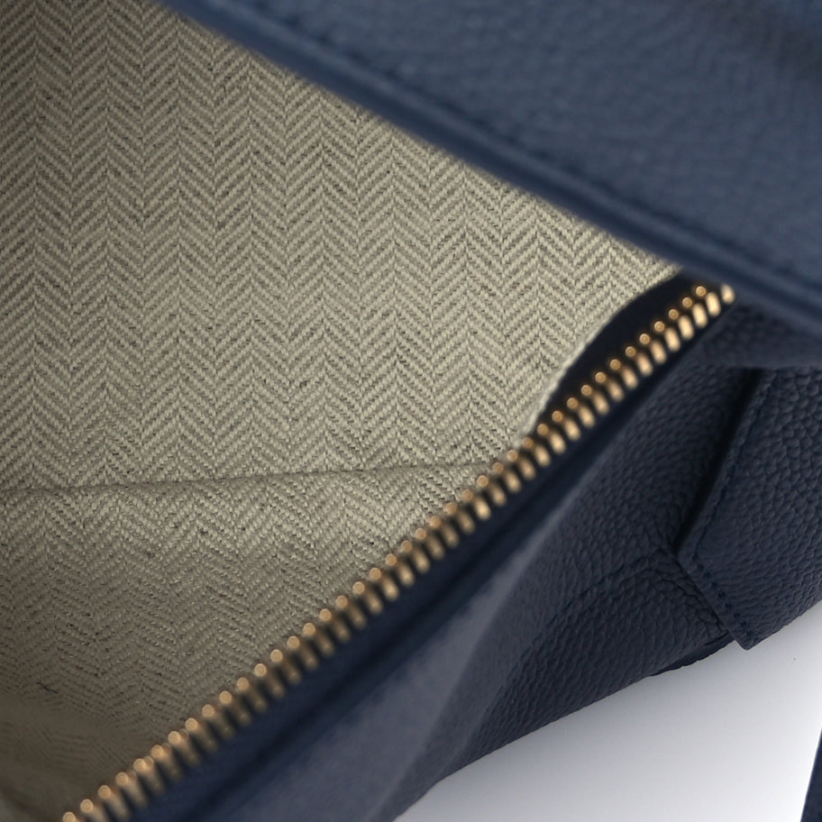 Loewe Soft Grained Calfskin Small Puzzle Edge Bag  Navy Image 7