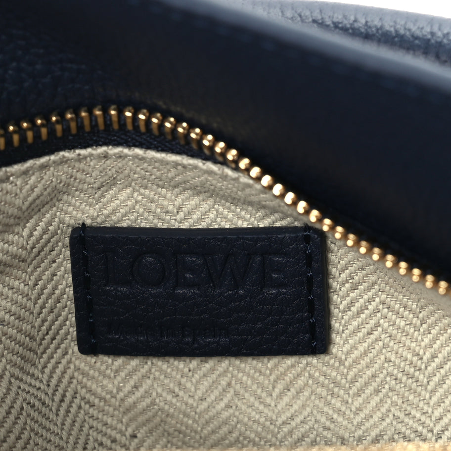 Loewe Soft Grained Calfskin Small Puzzle Edge Bag  Navy Image 9
