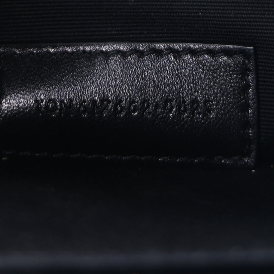 Saint Laurent Grain De Poudre Matelasse Chevron Monogram Envelope Clutch  Blanc Vintage Image 7