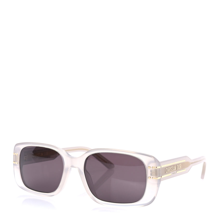 Christian Dior Diorsignature Rectangular Sunglasses Beige Smoke Image 1