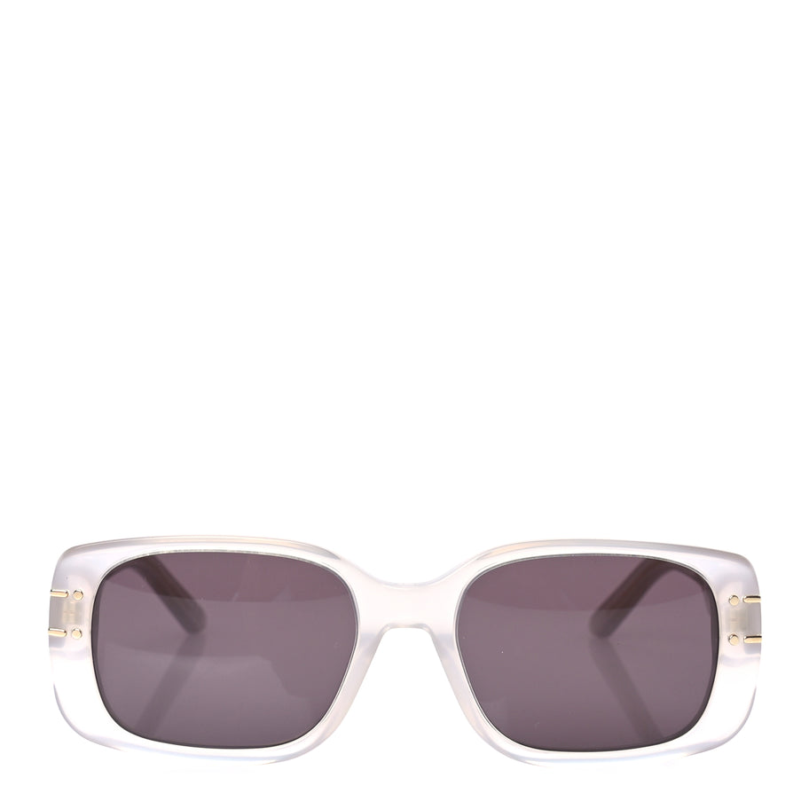 Christian Dior Diorsignature Rectangular Sunglasses Beige Smoke Image 2