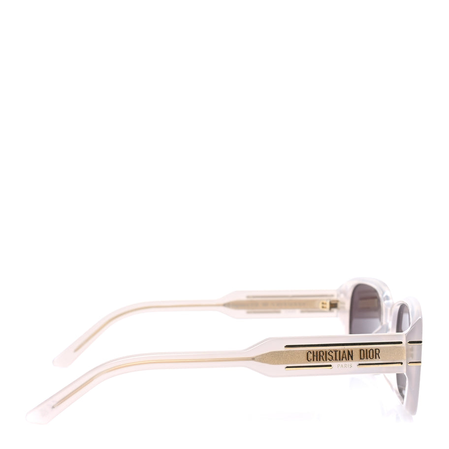 Christian Dior Diorsignature Rectangular Sunglasses Beige Smoke Image 3