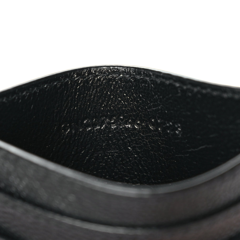Saint Laurent Grain De Poudre Card Case Black Image 7