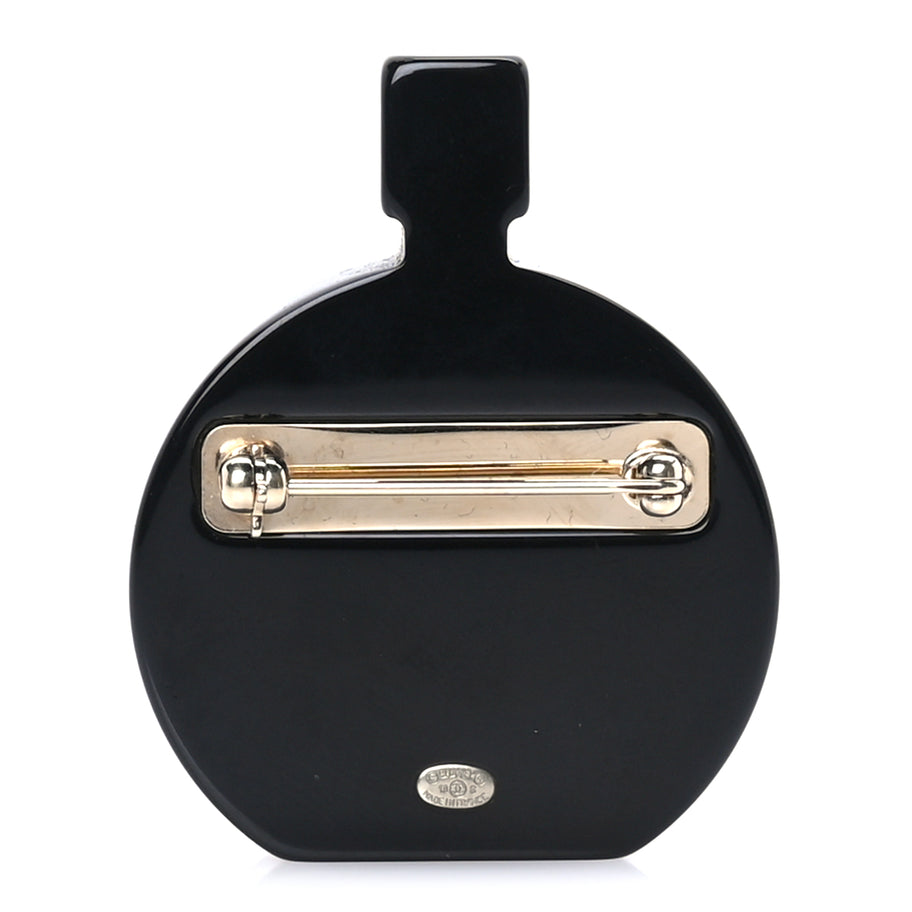 Chanel Resin Glitter Coco Chanel Brooch  Black Multicolor Image 3