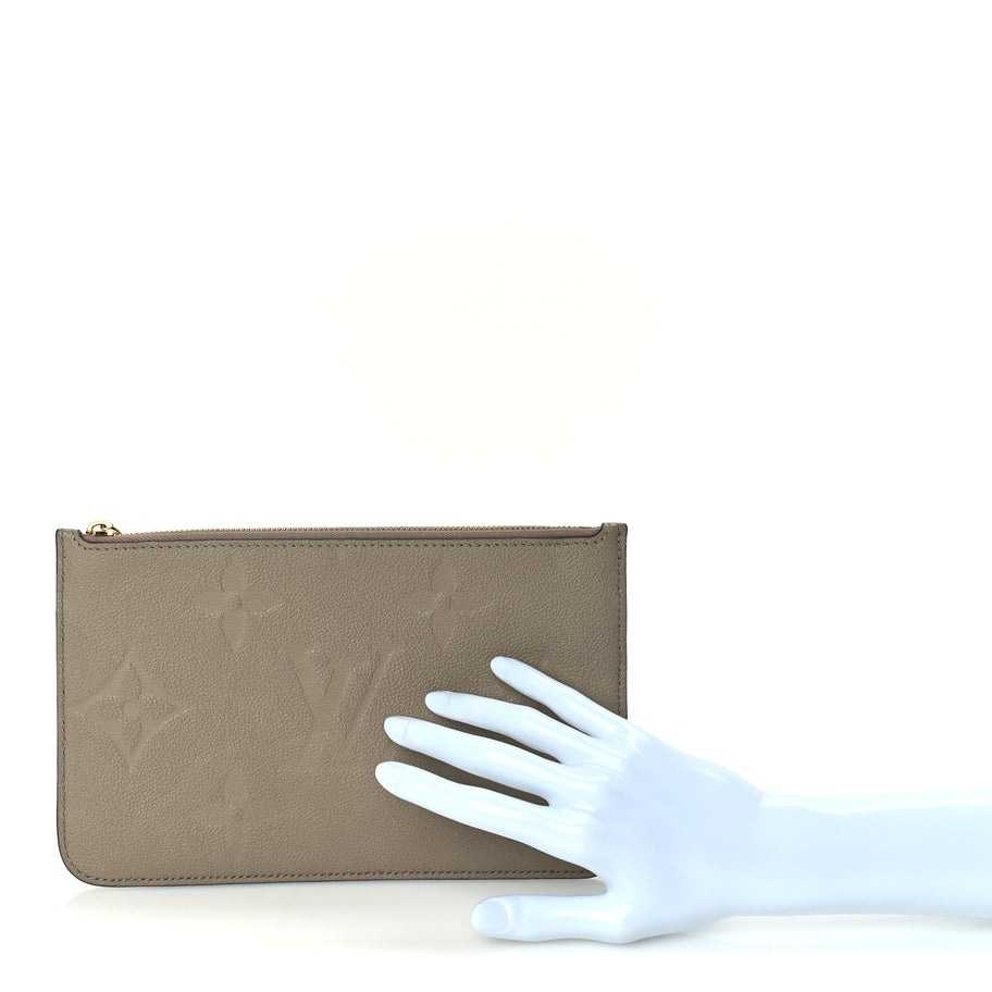 Louis Vuitton Empreinte Monogram Giant Neverfull MM Pochette  Tourterelle Image 2