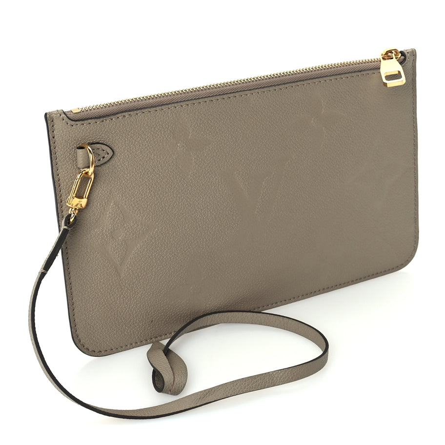 Louis Vuitton Empreinte Monogram Giant Neverfull MM Pochette  Tourterelle Image 3