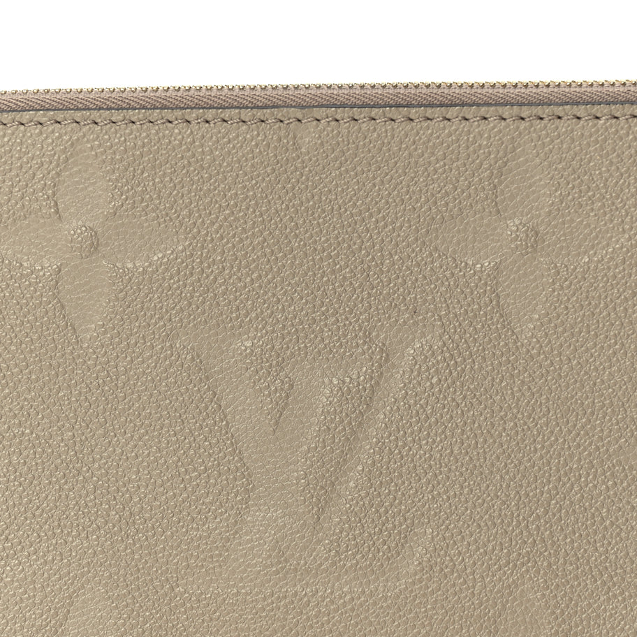 Louis Vuitton Empreinte Monogram Giant Neverfull MM Pochette  Tourterelle Image 5