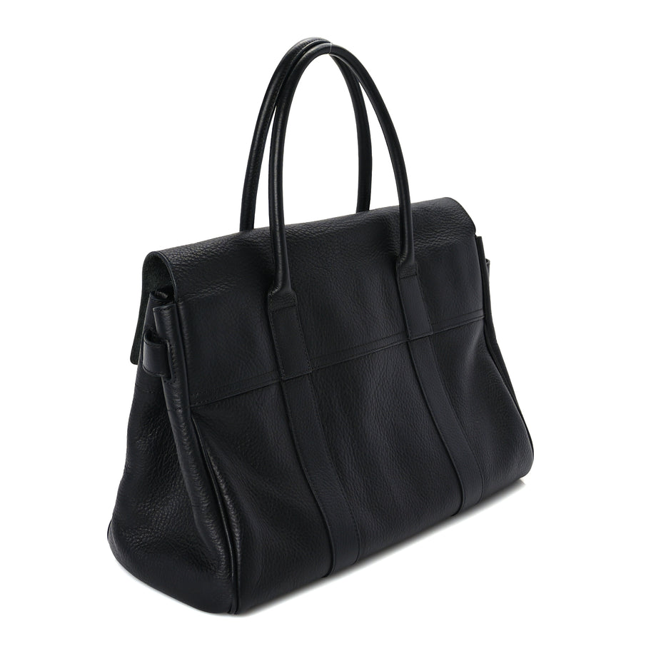 Mulberry Small Classic Grain Bayswater  Black Image 2