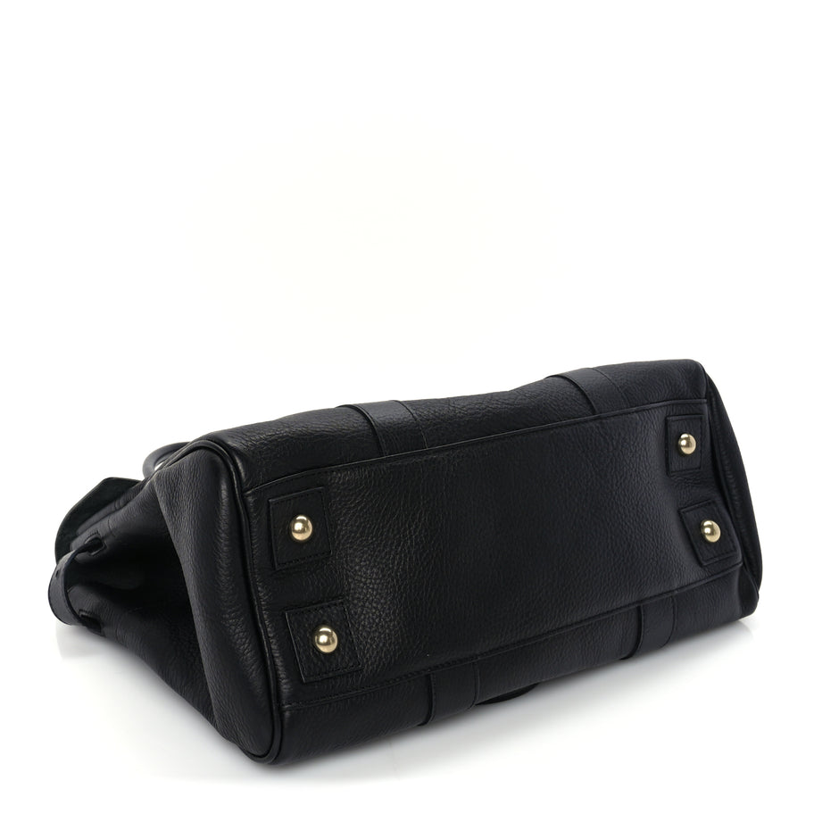 Mulberry Small Classic Grain Bayswater  Black Image 7