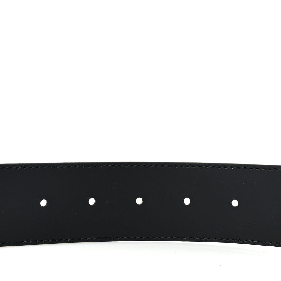 Louis Vuitton Calfskin Monogram 40mm LV Initiales Reversible Belt 90 36 Black Image 4