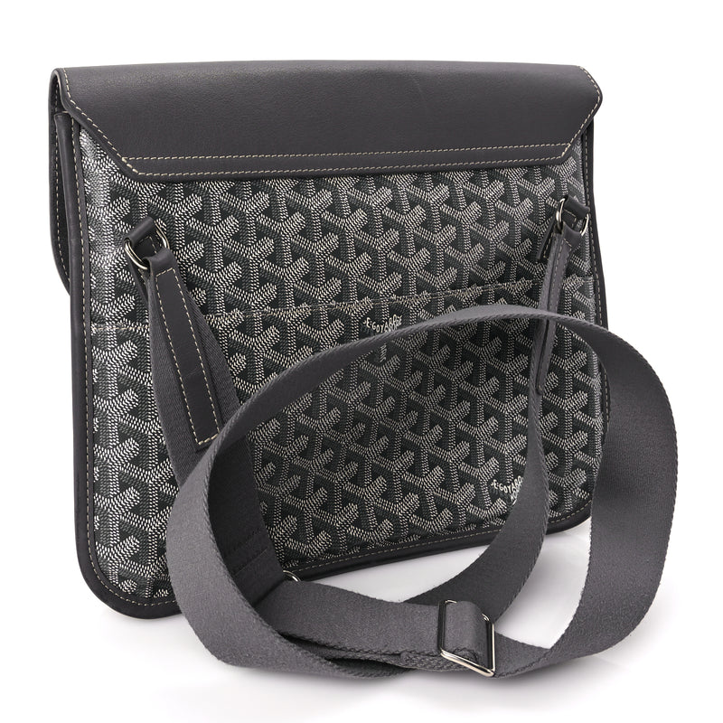  Goyard Goyardine Coursier Messenger Bag Gray