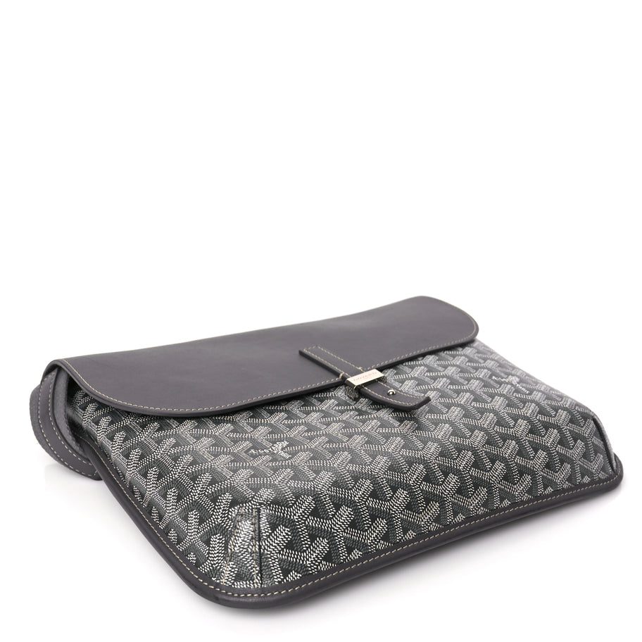 Goyard Goyardine Coursier Messenger Bag Gray Image 3