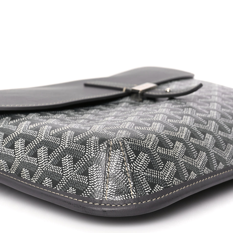 Goyard Goyardine Coursier Messenger Bag Gray Image 15