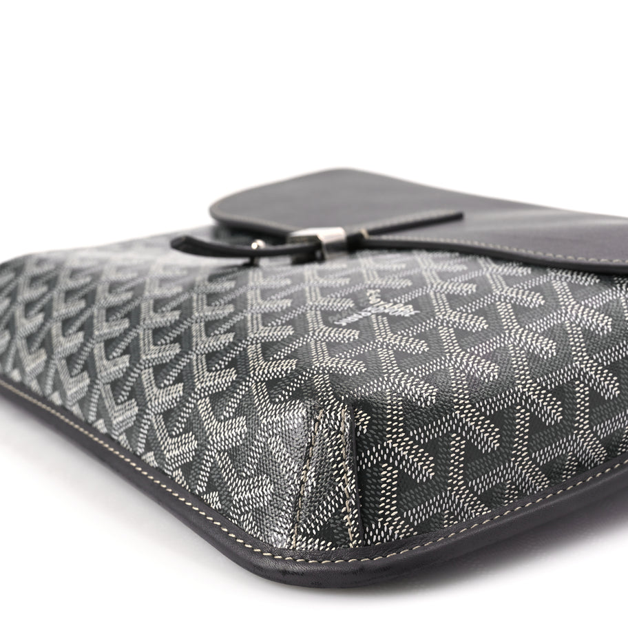 Goyard Goyardine Coursier Messenger Bag Gray Image 16