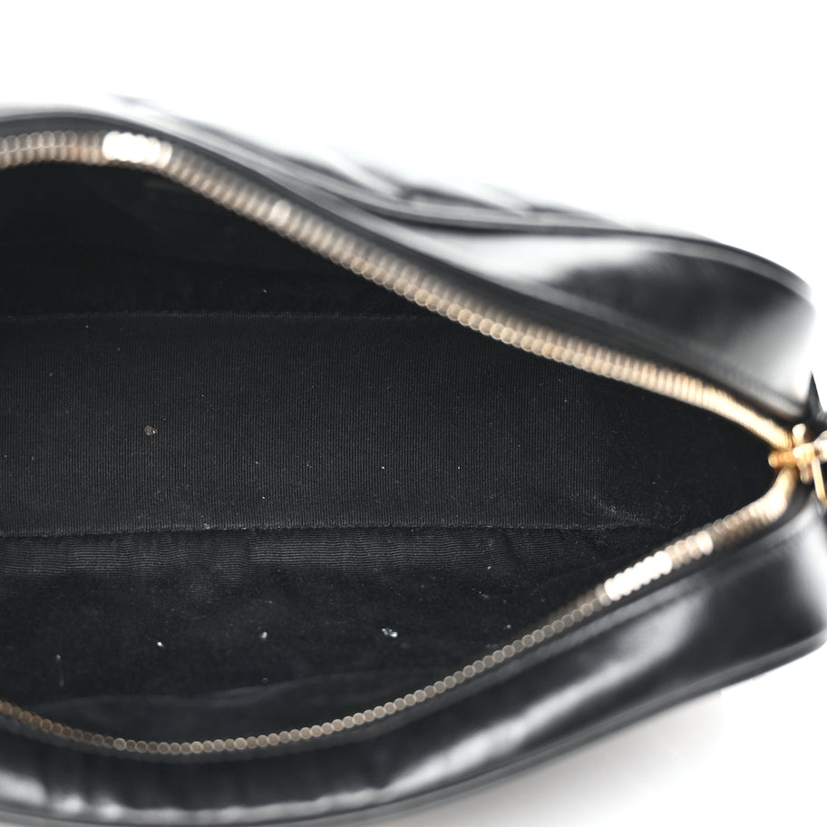 Saint Laurent Calfskin Matelasse Monogram Lou Camera Bag Black Image 4