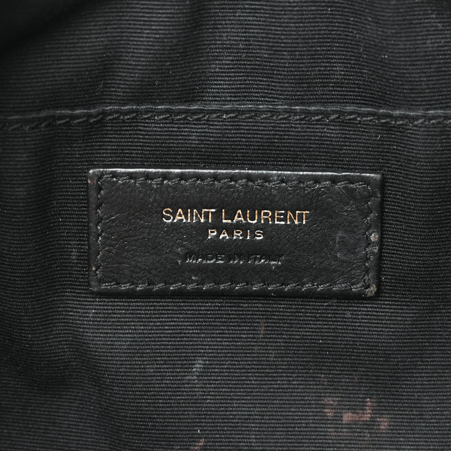Saint Laurent Calfskin Matelasse Monogram Lou Camera Bag Black Image 5