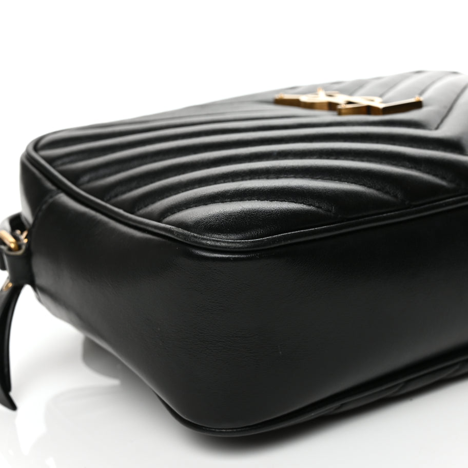 Saint Laurent Calfskin Matelasse Monogram Lou Camera Bag Black Image 8