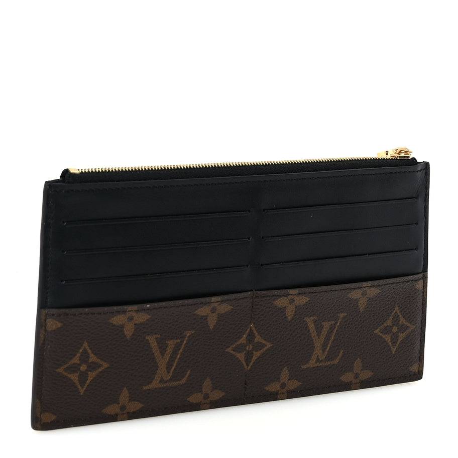 Louis Vuitton Monogram Slim Purse  Black Image 3