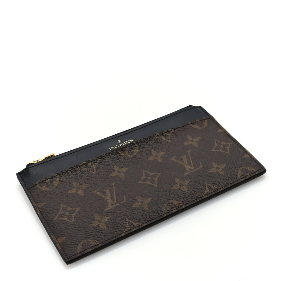 Louis Vuitton Monogram Slim Purse  Black Image 4