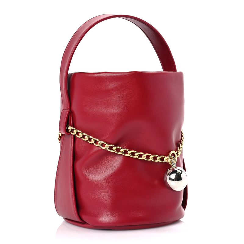  Prada Nappa Mini Petit Sac Noir Bucket Bag Ciliegia