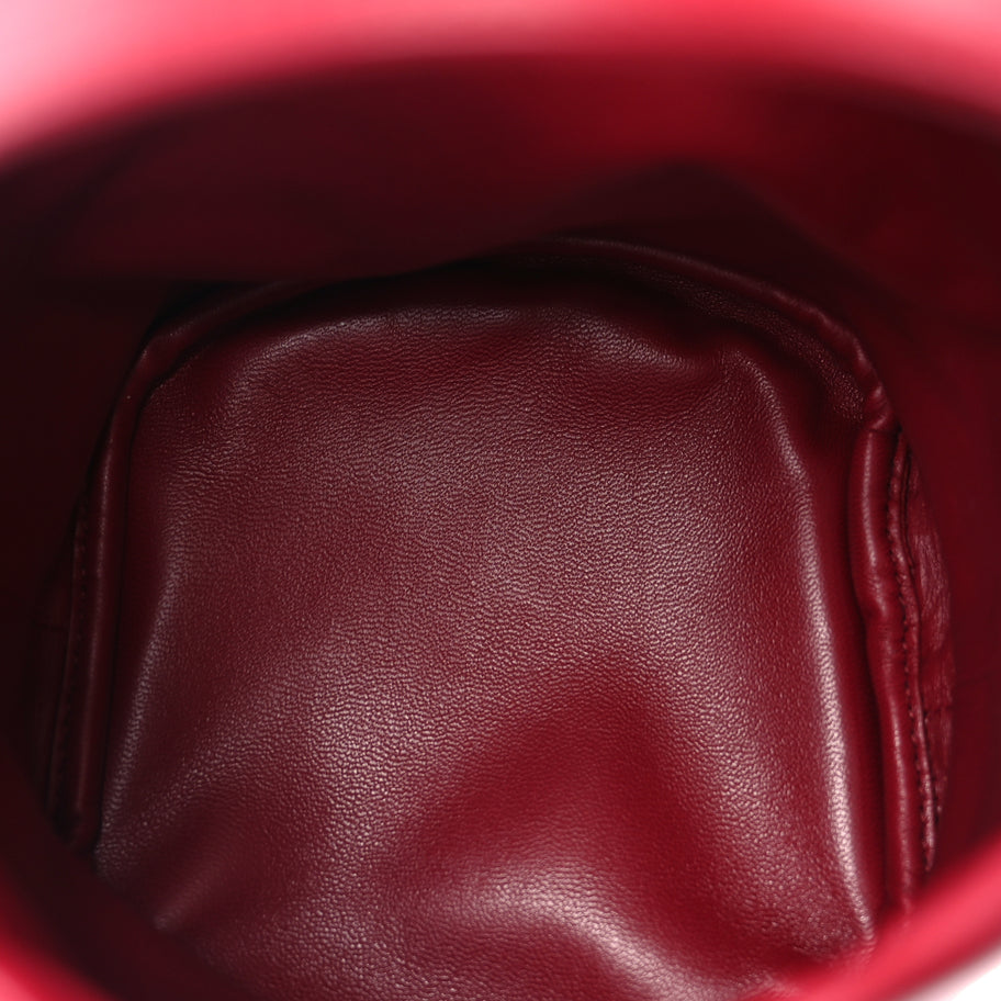 Prada Nappa Mini Petit Sac Noir Bucket Bag Ciliegia Image 4