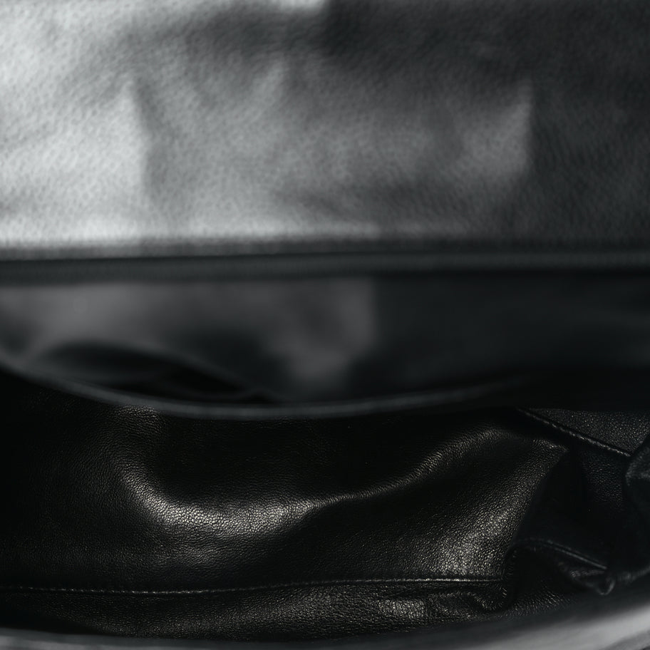 Chanel Caviar Quilted Jumbo Kelly Flap Black Image 4