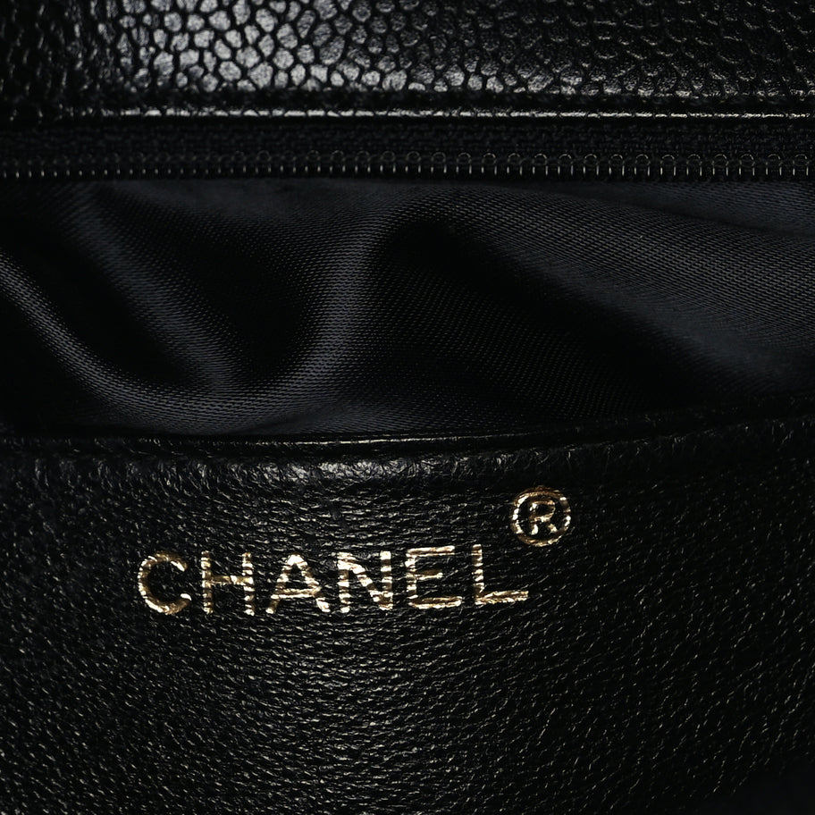 Chanel Caviar Quilted Jumbo Kelly Flap Black Image 5