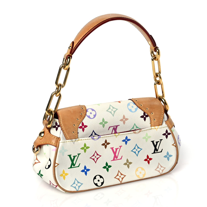  Louis Vuitton Monogram Multicolor Marilyn White