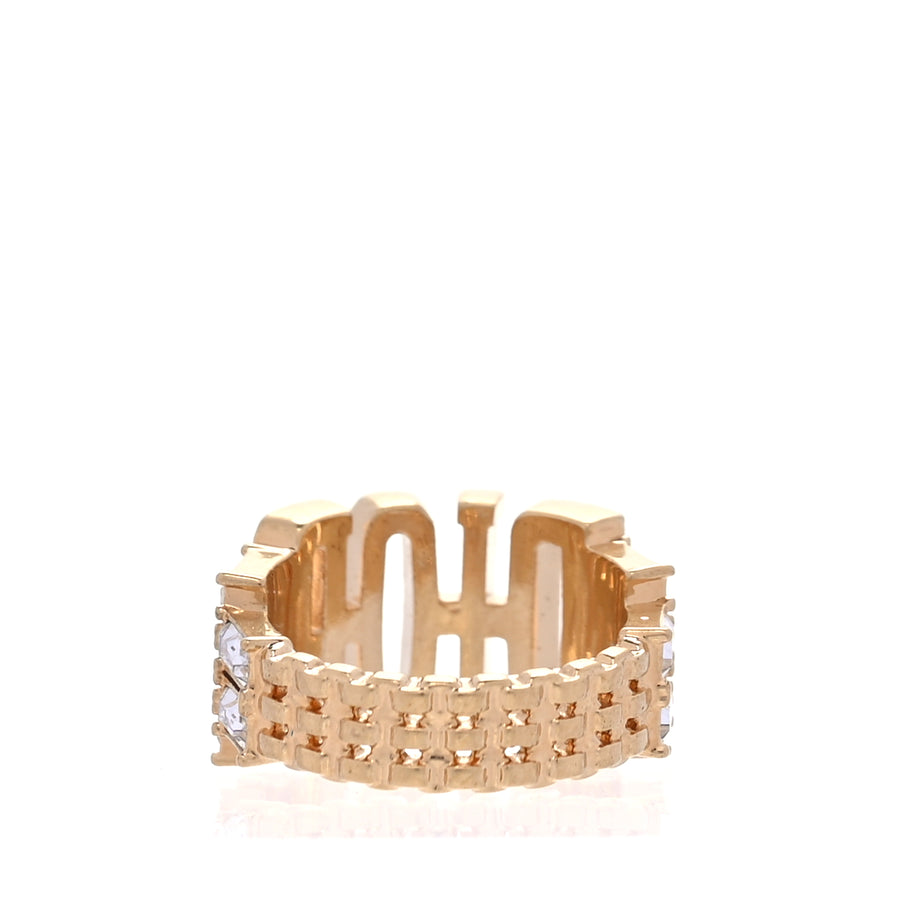 Christian Dior Metal Crystal DIO(R)EVOLUTION Ring S Gold Image 2